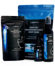Luxury Dead Sea Spa Bundle – Bath Salt, Magnesium Flakes